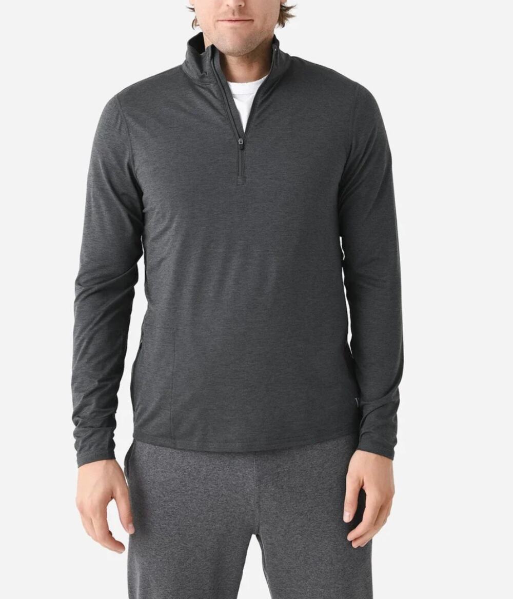 Vuori Ease Performance Half Zip Men’s XL Charcoal Heather
